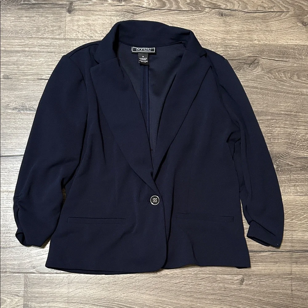 Chic Navy and Black Blazers by NY Collection - Picture 3 of 4